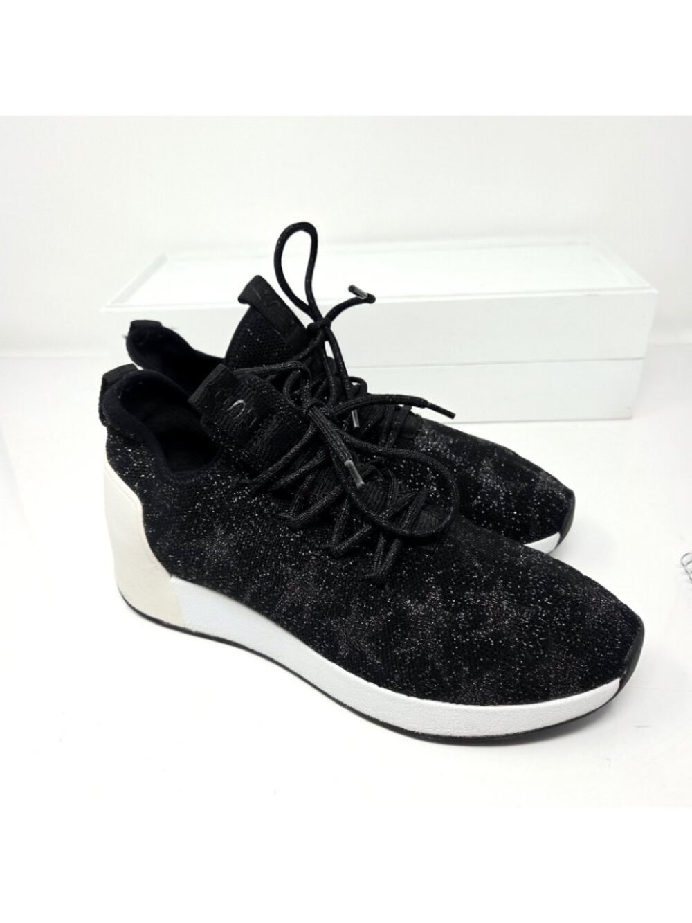 Ash Jaguar Star Knit Platform Sneakers Black Metallic Womens EU 37 US 7 Goth - Picture 4 of 8